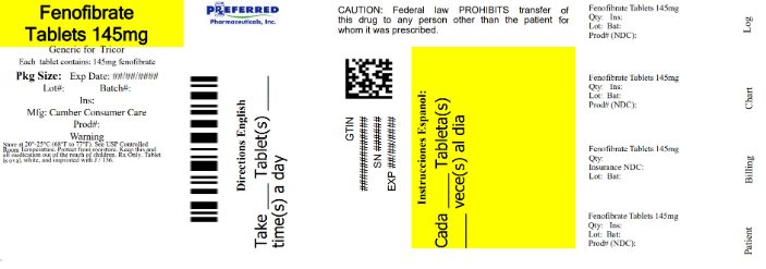 Fenofibrate Tablts 145 mg