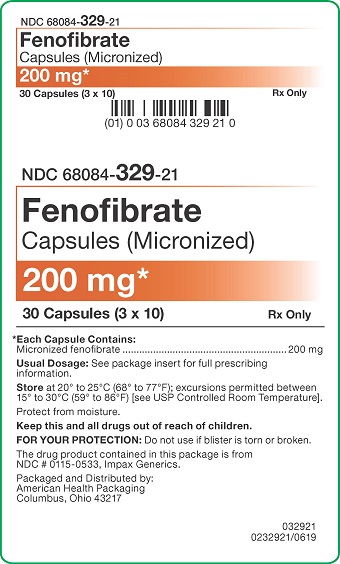 200 mg Fenofibrate Capsules Carton