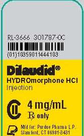 Dilaudid Injection 4 mg/mL NDC: <a href=/NDC/59011-444-10>59011-444-10</a>