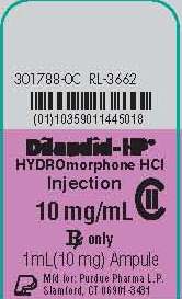 Dilaudid Injection 10 mg/mL NDC: <a href=/NDC/59011-445-01>59011-445-01</a>