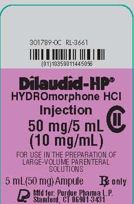 Dilaudid Injection 5 mg/mL NDC: <a href=/NDC/59011-445-50>59011-445-50</a>
