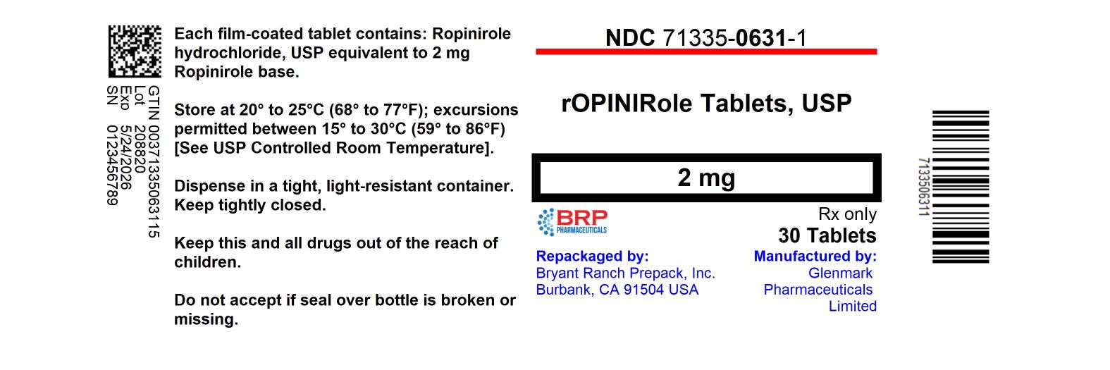 ROPINIROLE tablet, film coated