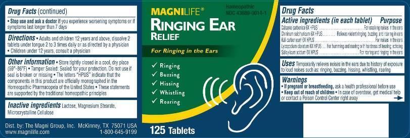 Ringing Ear Relief  lbl