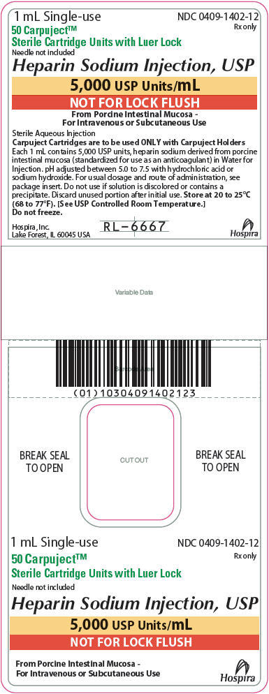 PRINCIPAL DISPLAY PANEL - 1 mL Cartridge Box Label