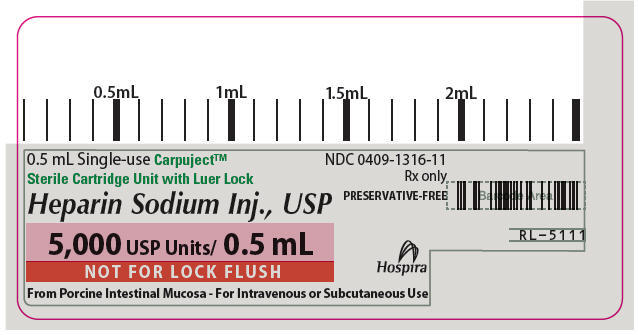 PRINCIPAL DISPLAY PANEL - 0.5 mL Cartridge Label
