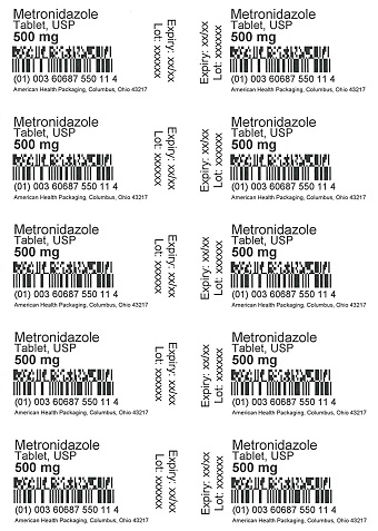 500 mg Metronidazole Tablet Blister