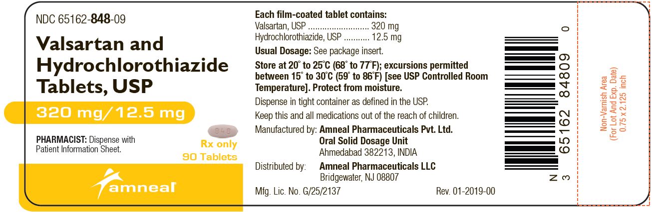 VALSARTAN AND HYDROCHLOROTHIAZIDE tablet, film coated