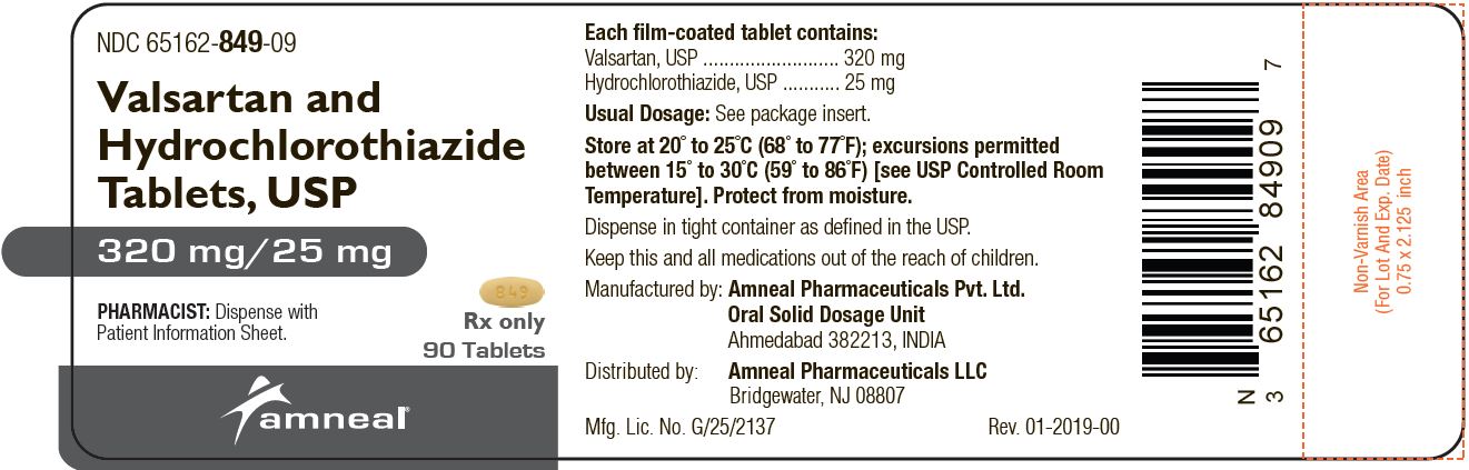 VALSARTAN AND HYDROCHLOROTHIAZIDE tablet, film coated