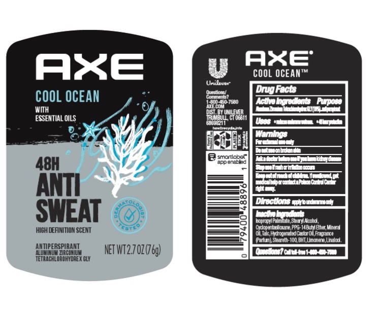 AXE cool ocean 48h anti sweat antiperspirant stick