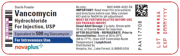 PRINCIPAL DISPLAY PANEL - 500 mg Vial Label