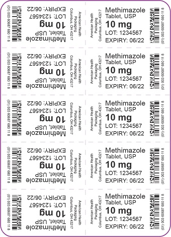 10 mg Methimazole Tablet Blister