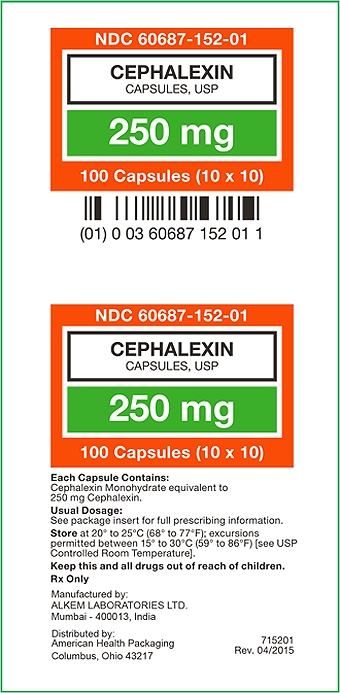 250 mg Cephalexin Capsules Carton