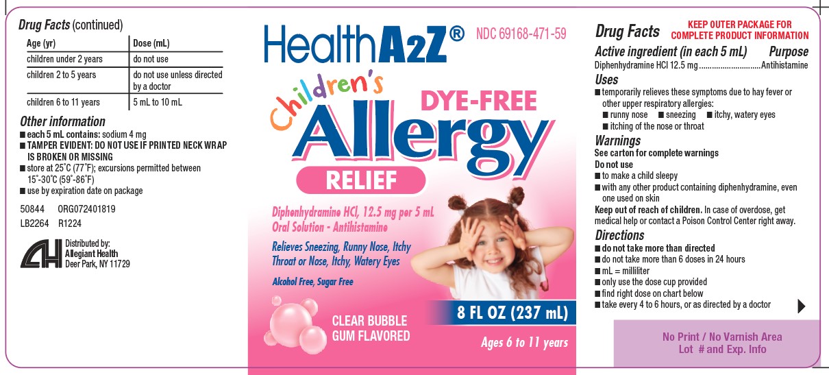 Children's Allergy Label