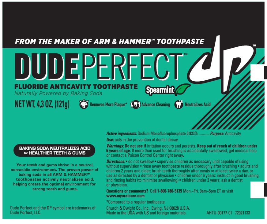 DUDE PERFECT FLUORIDE TOOTHPASTES AND SPINBRUSH COMBO PACK sodium