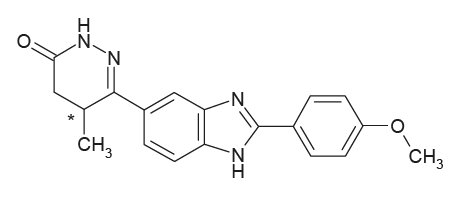 Image of structural formula of pimobendan 