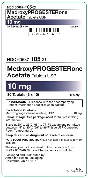10 mg Medroxyprogesterone Tablets Carton