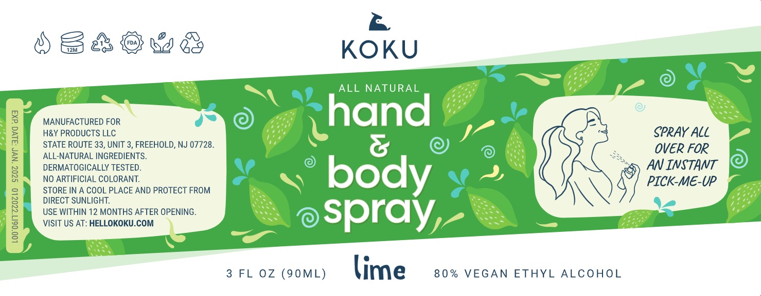 Koku All-Natural Lime 3 bottle