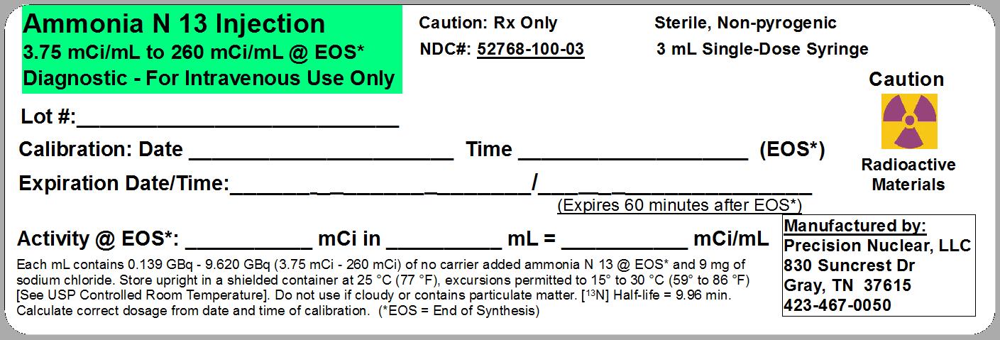 Package (lead shield) label (3 ml syringe)
