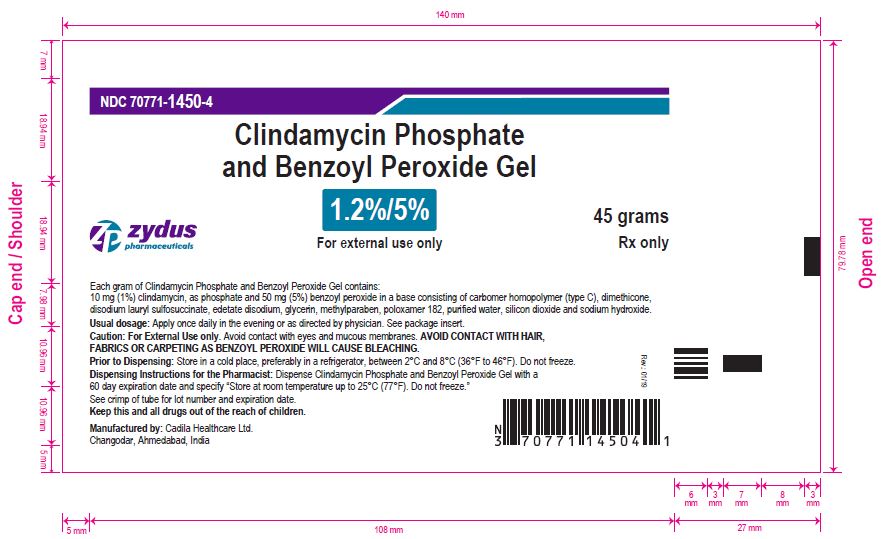 Clindamycin and benzoyl paroxide gel