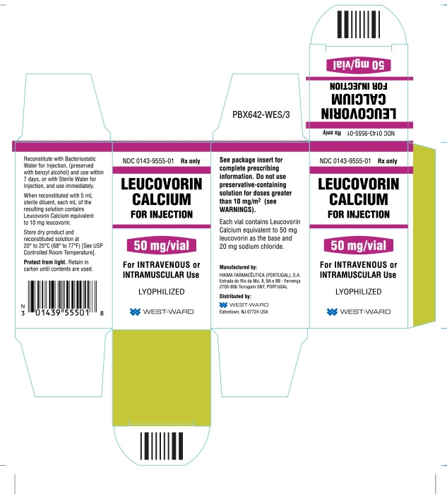 Leucovorin Calcium for Injection 50 mg/vial Carton Image