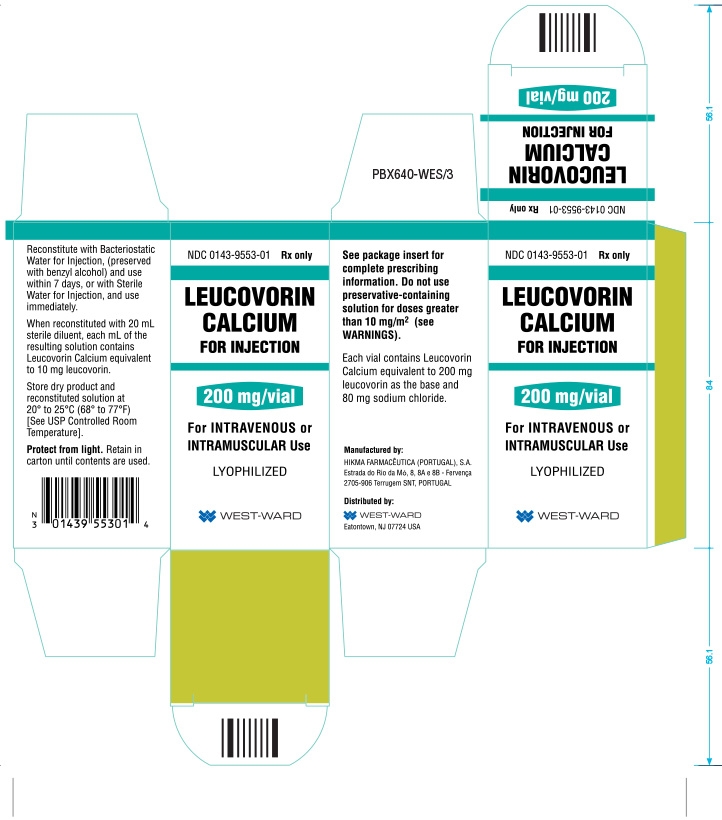 Leucovorin Calcium for Injection 200 mg/vial Carton Image