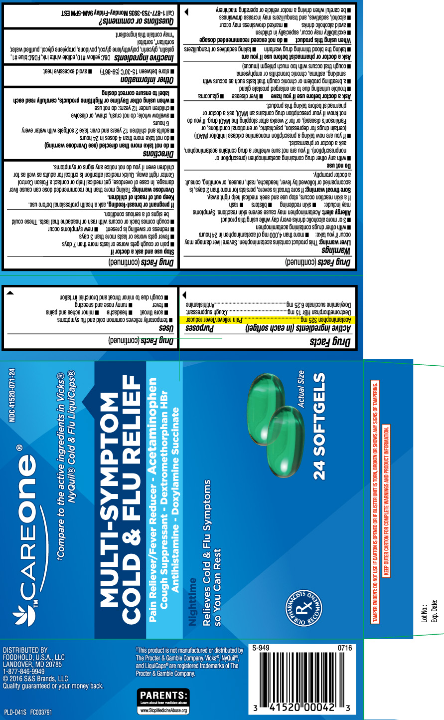 Acetaminophen 325 mg, Dextromethorphan Hbr 15 mg, Doxylamine Succinate 6.25 mg