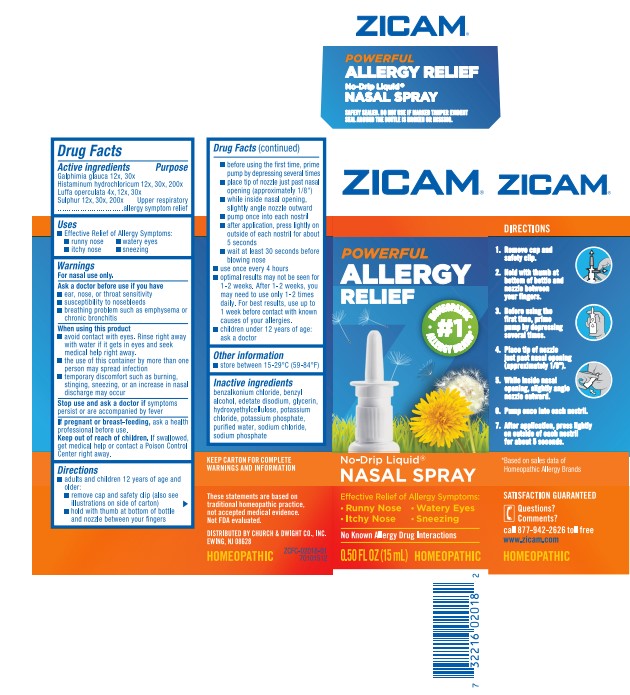 ZICAM ALLERGY RELIEF galphimia glauca flowering top, histamine
