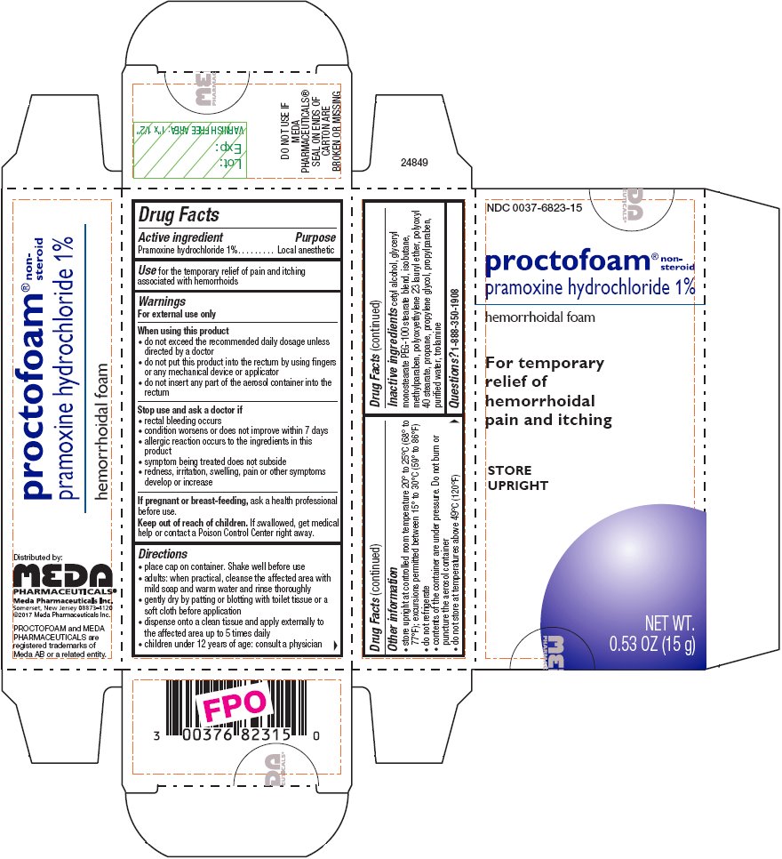 Proctofoam NS Foam 1% Carton Label
