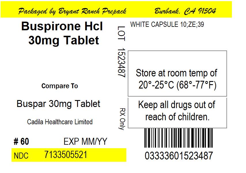 Buspirone Hydrochloride Tablets, USP