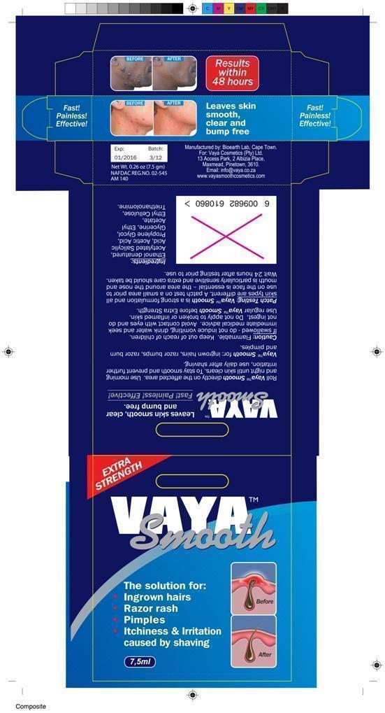 vaya smooth packaging label male