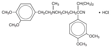 Verapamil Hydrochloride Structural Formula