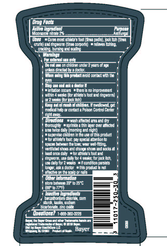 Lotrimin AF powder back label