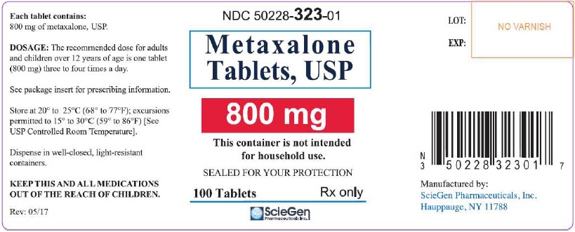 Metaxalone Tablets 800 mg - 100 Tablets