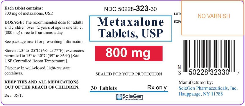 Metaxalone Tablets 800 mg - 30 Tablets