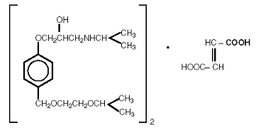 bisoprolol fumarate structural formula image