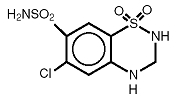hydrochlorothiazide structural image