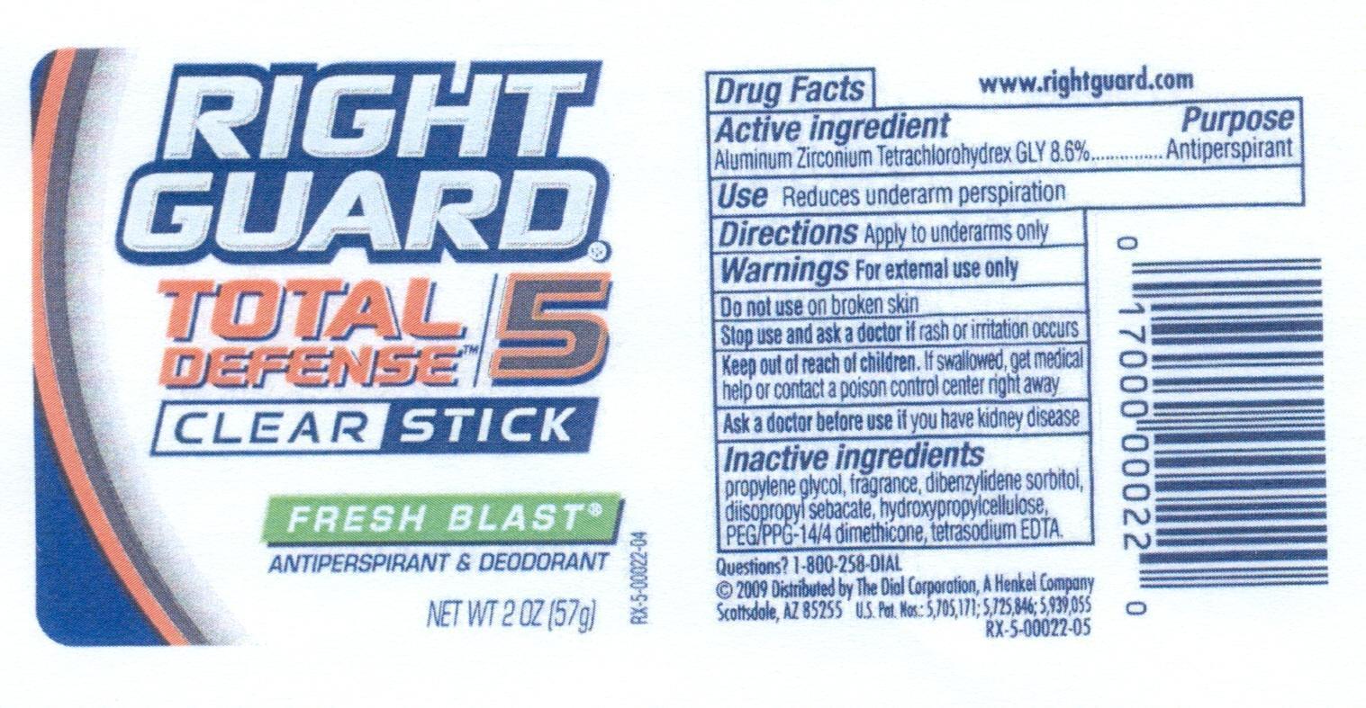 Right Guard Fresh Blast Label Image