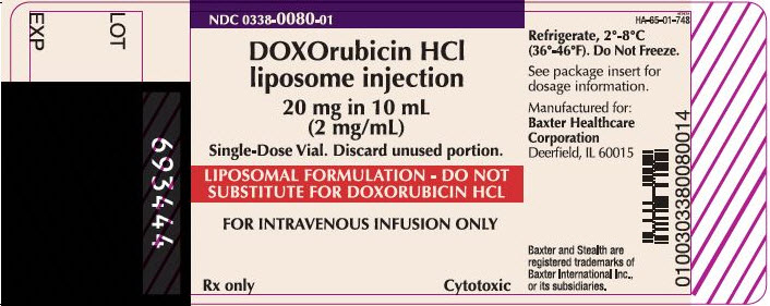 Representative Doxorubicin Container Label 0338-0080-01