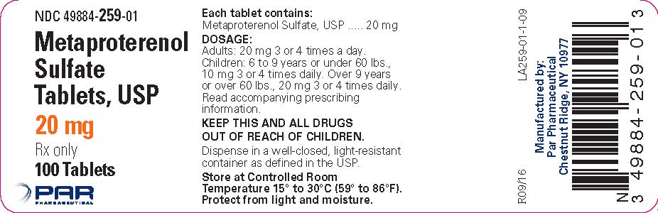 This is the 20 mg container label