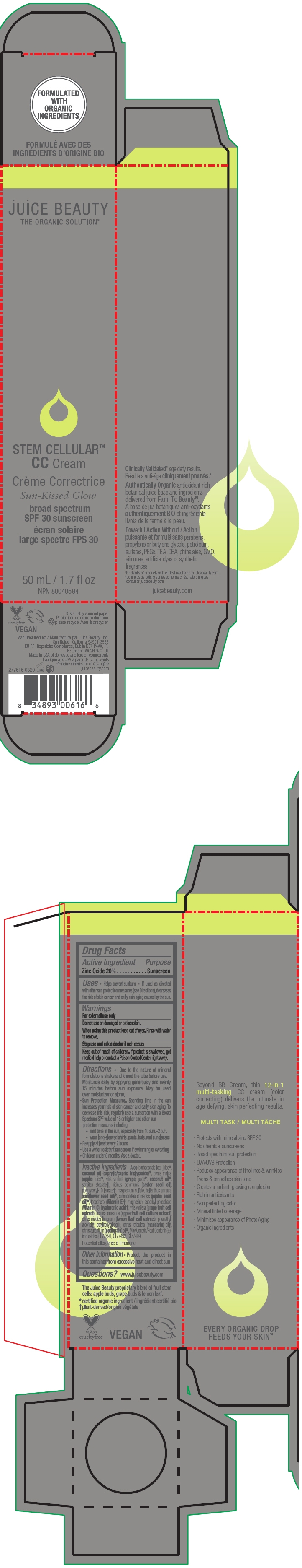 PRINCIPAL DISPLAY PANEL - 50 mL Tube Carton - Sun-Kissed