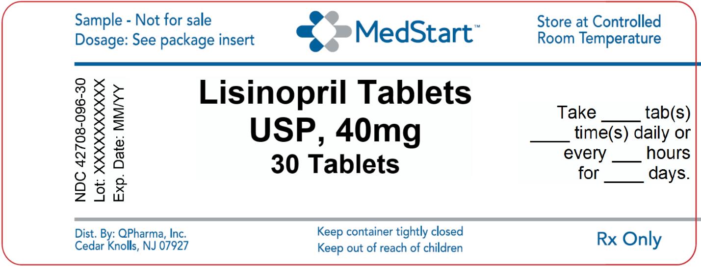 42708-096-30 Lisinopril Tablets USP 40mg x 30 V2