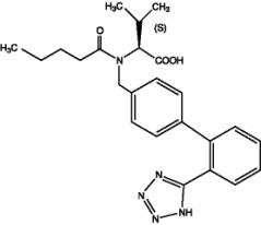 Valsartan structural formula