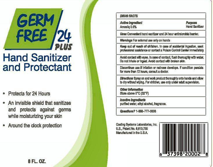 CoatSys GermFree24 Label