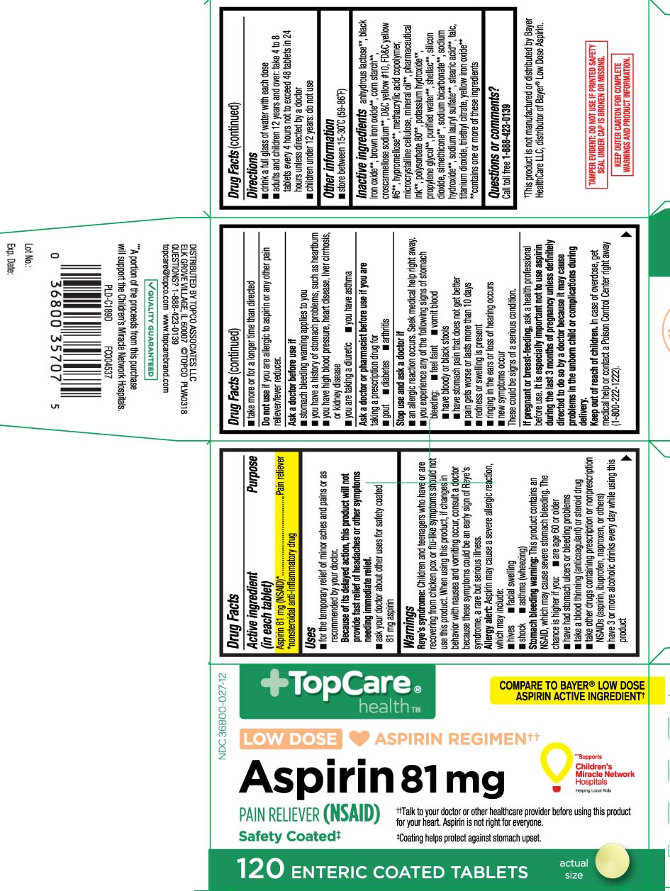 ASPIRIN LOW DOSE SAFETY COATED aspirin tablet, coated