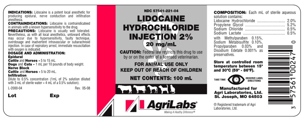 AL Lidocaine label