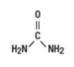 Urea is a diamide of carbonic acid with the following chemical structure: