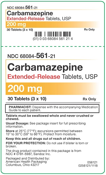 200 mg Carbamazepine ER Tablets Carton