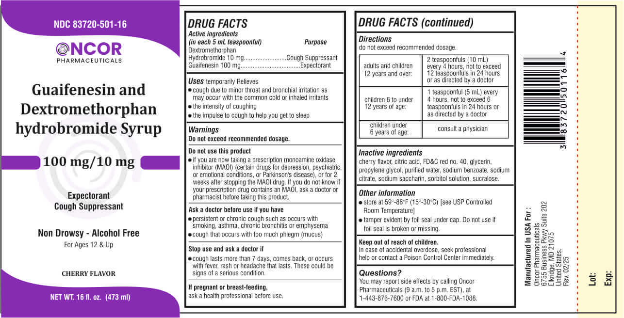 Guaifenesin and Dextromethorphan 16oz