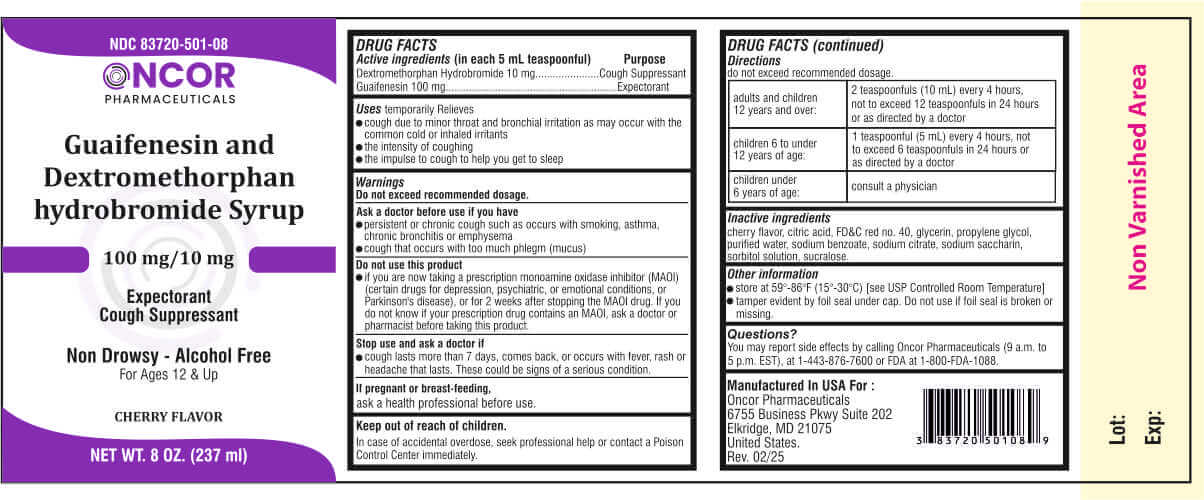 Guaifenesin and Dextromethorphan 8oz