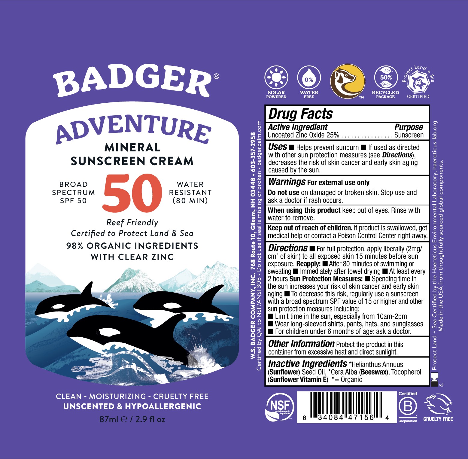 Badger Adventure Sport Label